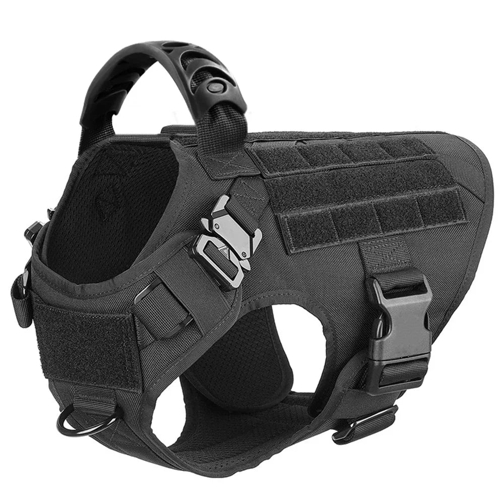 Large Dog Harness Collar Leash Bags Pet German Shepherd Training Walking Vest Dog Harnesses For Medium Large Dogs Accessories