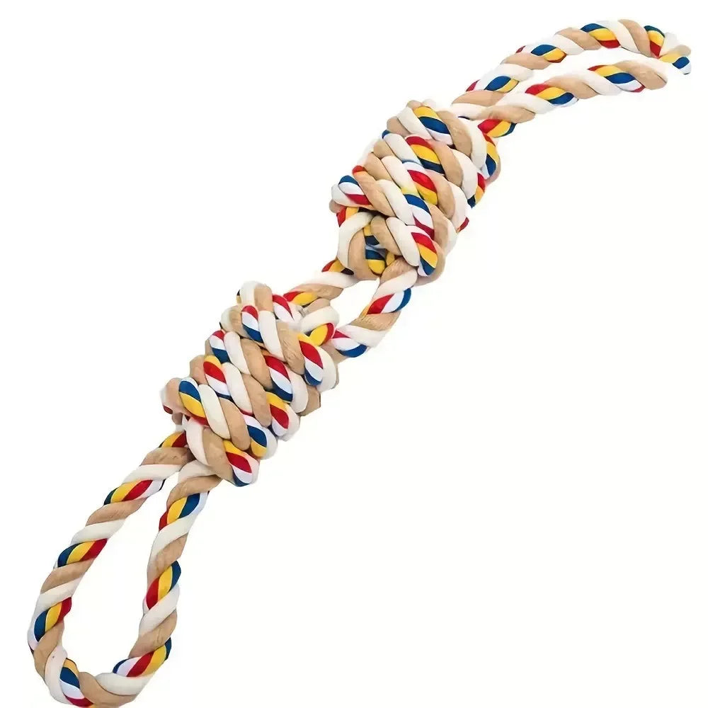 45cm Durable Teeth-Cleaning Rope Toy for Dogs - Pet Interactive Chewing and Play Toys Tug Dog Toy for Puppy Training