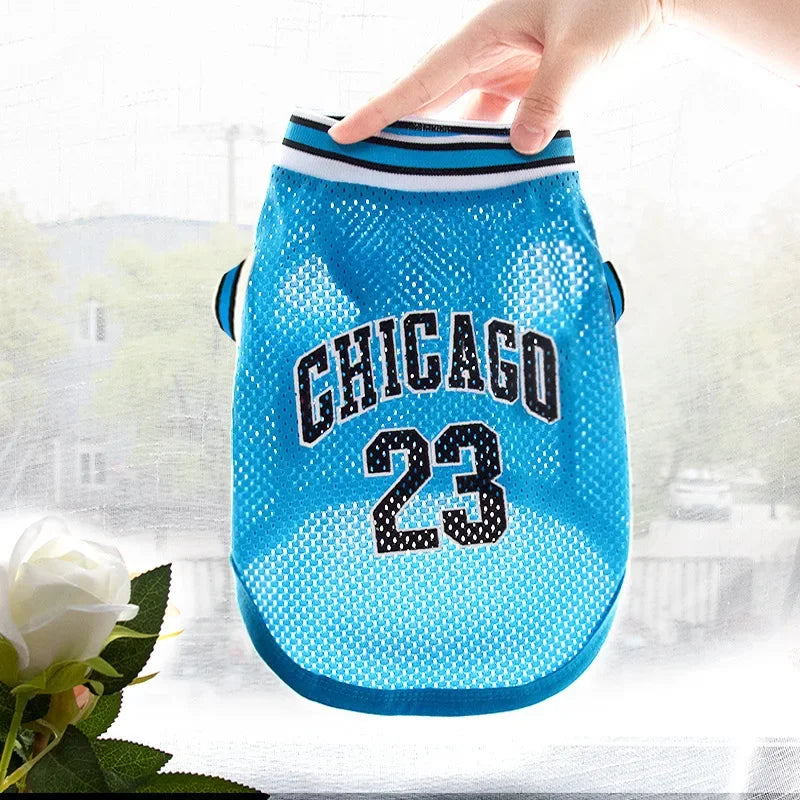 Dog Basketball Jersey Clothes Boy Girl Dog Pet Vest Clothes Puppy Shirt Apparel Cute Outfit Summer T-shirt for All Breeds XS-5XL
