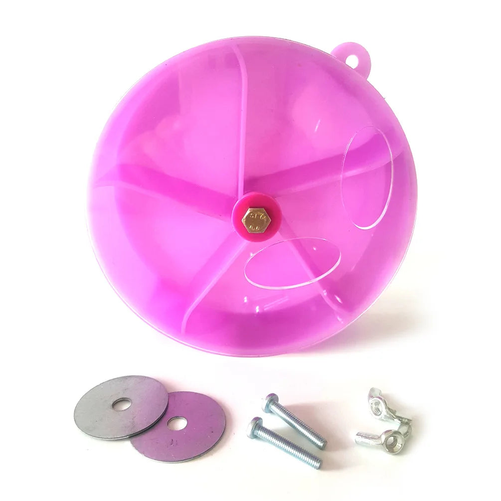 Compartment Food Container Parrot Chewing Toy Bird Toy Wheel Cake Foraging Device Interactive Food Retrieval Toy Foraging Ball