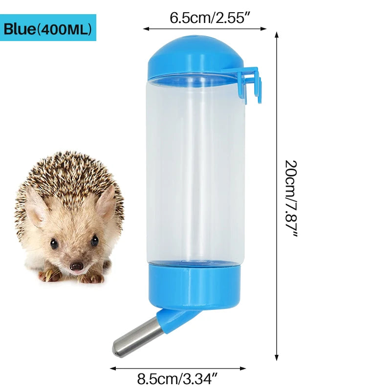 400ml Pet Hamster Drinker Water Bottle Rabbit Hamster Automatic Feeding Device for Small Animals Supplies Pet Drinking Bottles