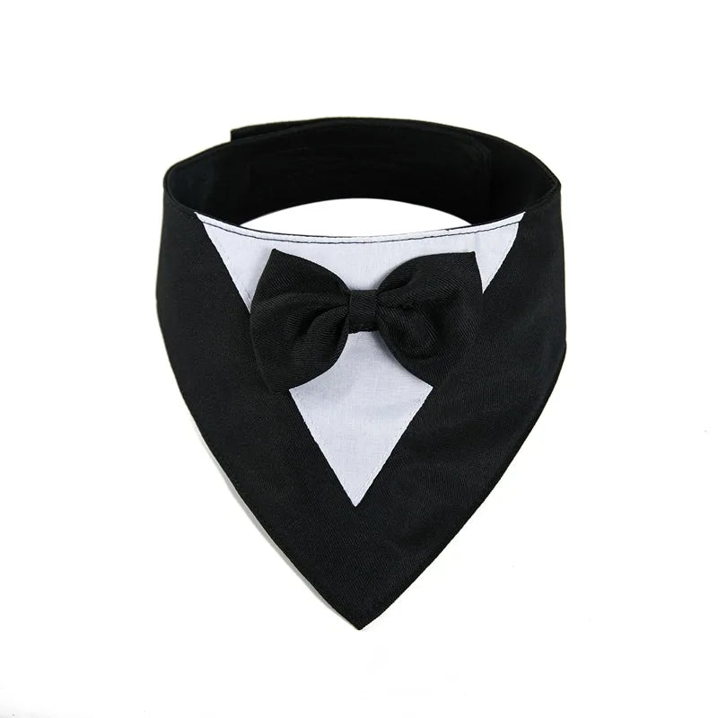 Adjustable Formal Dog Bow Tie Bandana Cute Pet Triangle Bib Scarf for Dogs And Cats Wedding Birthday Party Pet Costume Accessory