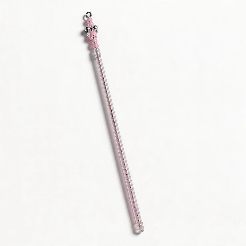 Fancy Cat Teasing Stick Interactive Cat Teaser Wand with Bell Sequins Tassel Kitten Play Toy Random Color Retractable pole