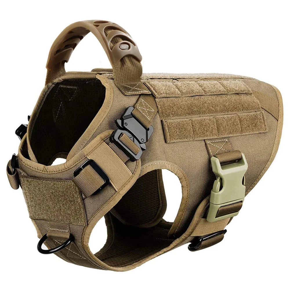 Large Dog Harness Collar Leash Bags Pet German Shepherd Training Walking Vest Dog Harnesses For Medium Large Dogs Accessories