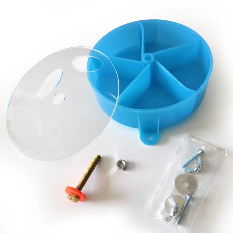 Compartment Food Container Parrot Chewing Toy Bird Toy Wheel Cake Foraging Device Interactive Food Retrieval Toy Foraging Ball