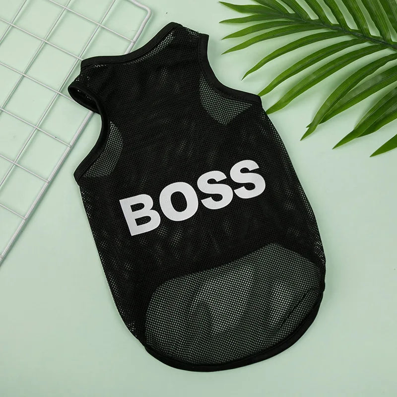 Pet Dog Clothes Summer Jersey Pet Cat Vest Mesh Breathable Dog T-shirt for Small Large Dog Pet Costume